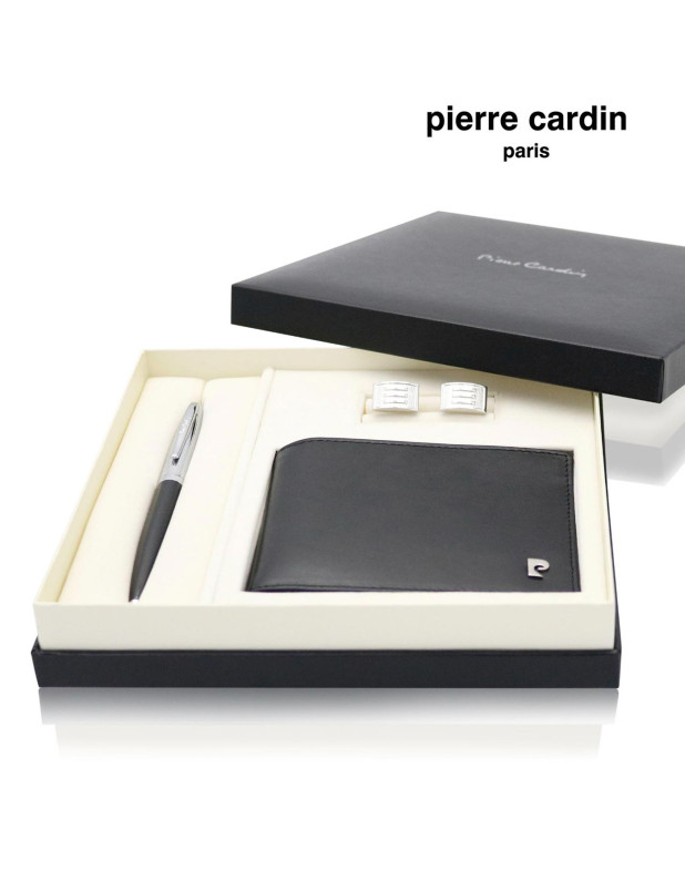 Pierre Cardin Pen, Wallet, Cufflink Set